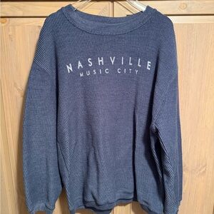 Nashville Sport Heather Blue Pullover